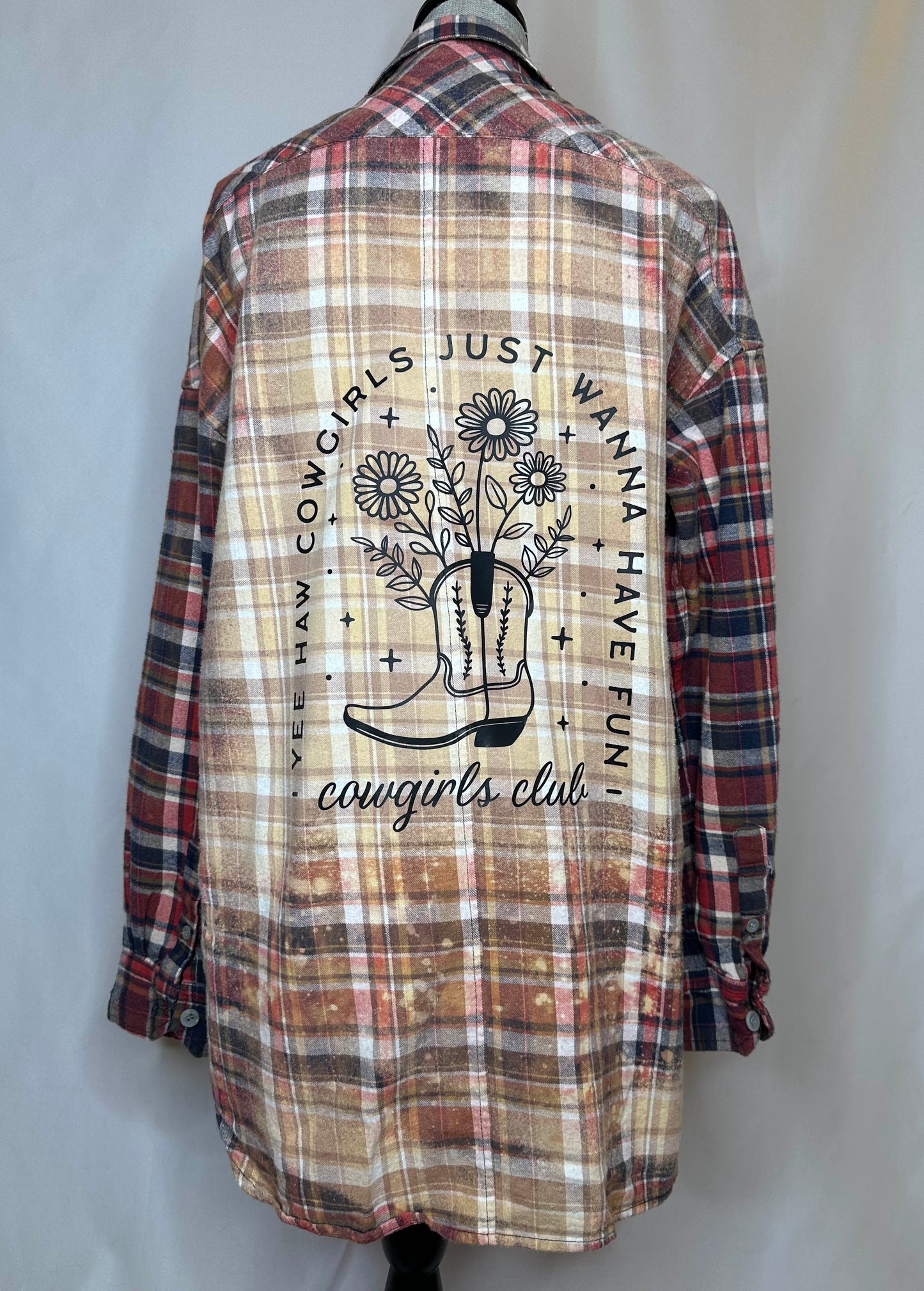 "Cowgirl Club" Womens Flannel