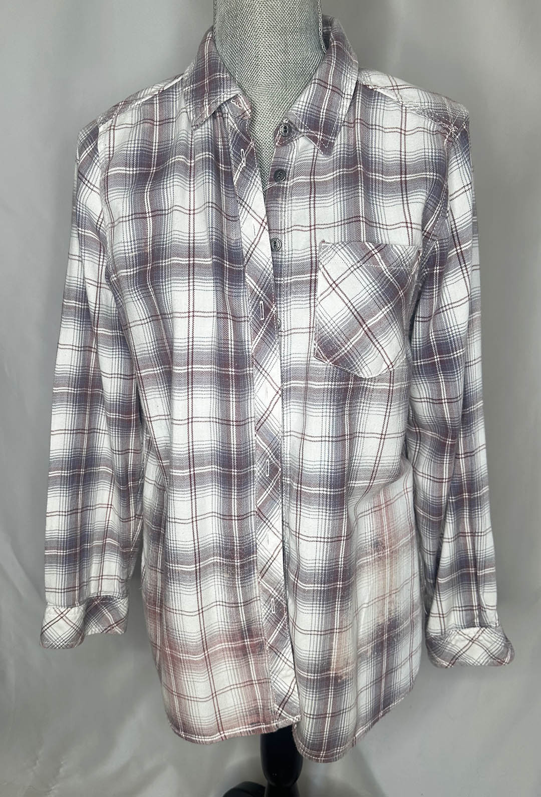 "Coors Rodeo" Womens White Fringe Flannel