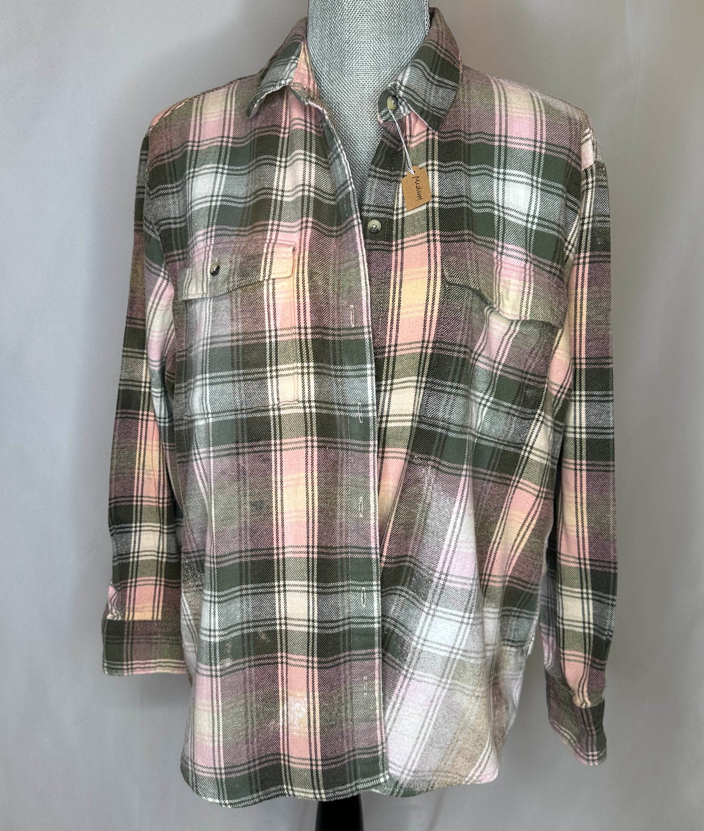 "Coors Rodeo" Womens Flannel Front Side in beige