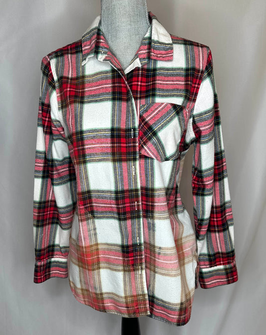"From her cowboy roots" Women's Flannel Front Side with left open pocket