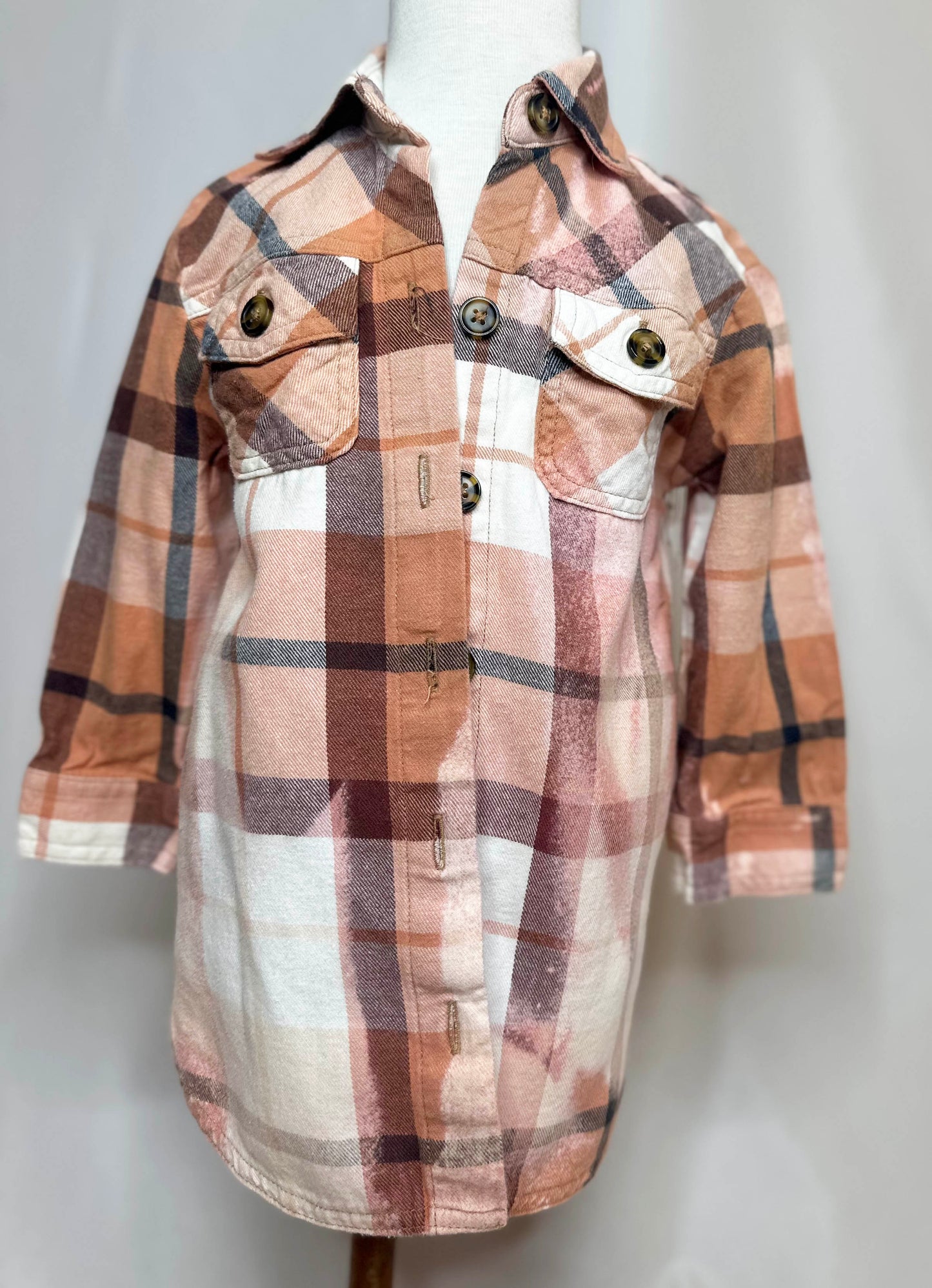 "Giddy Up Cowgirl" Toddlers Flannel Back Side with rhinestone and white glitter fringe detailing.