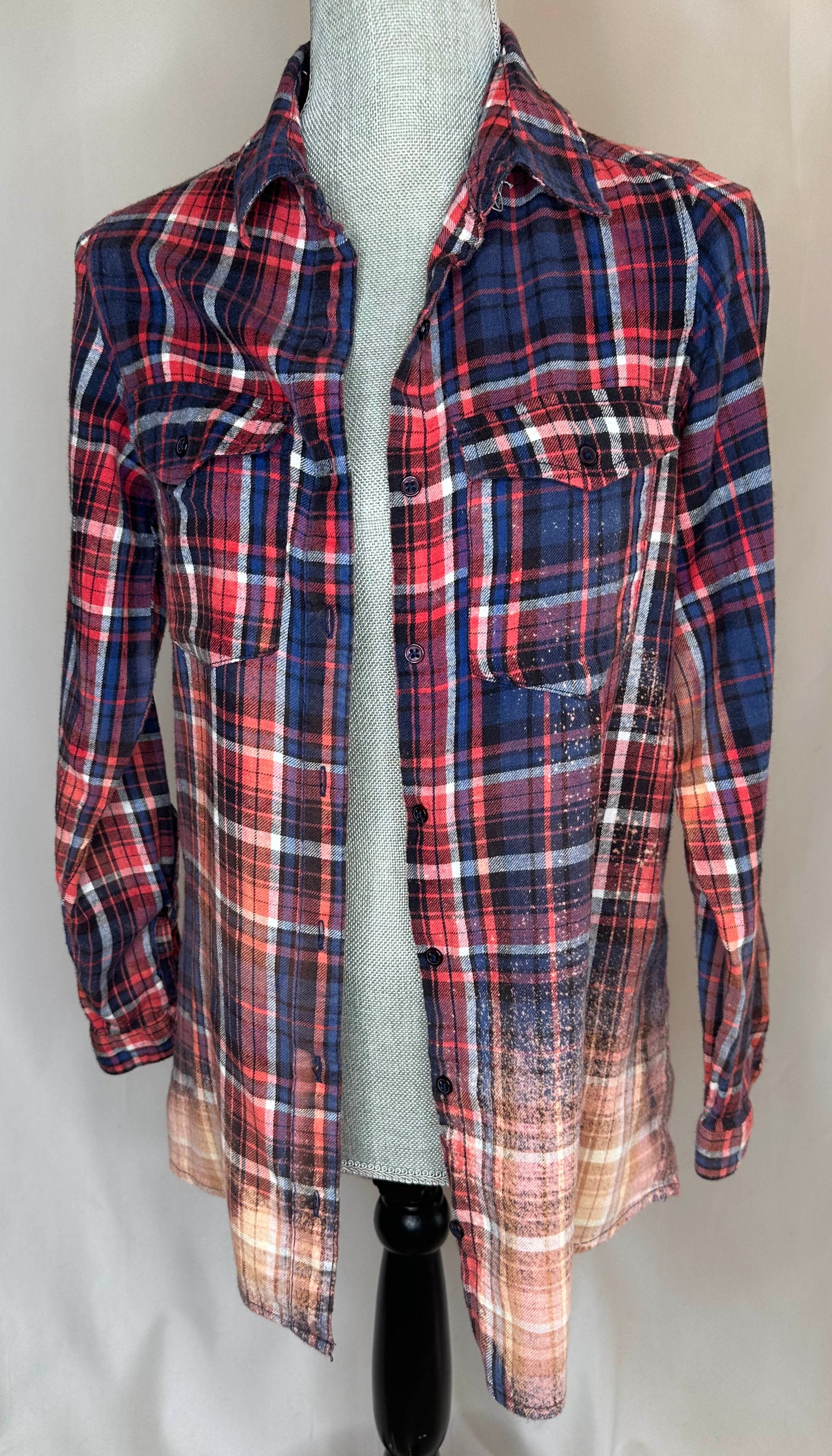 "Save a horse ride a cowboy" Women's Flannel Front Side with double button pockets