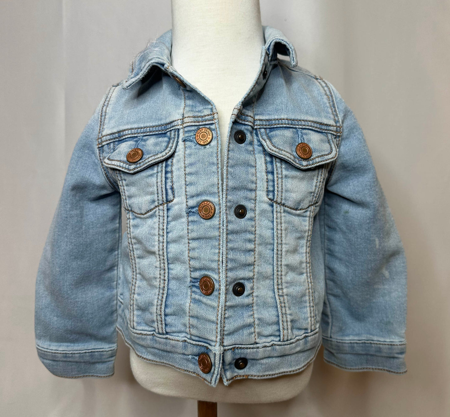 "Yee Haw" Desert Kids Denim Jacket Front Side
