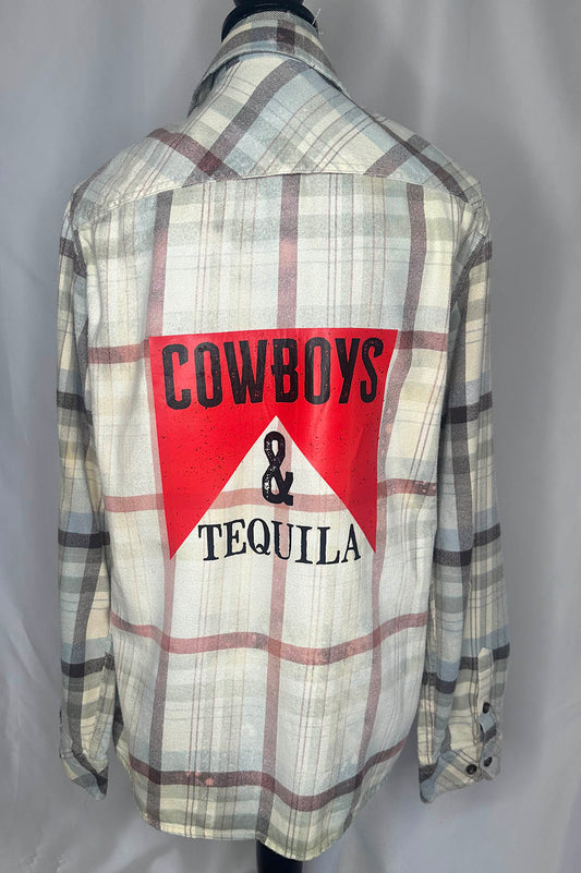 "Cowboys and Tequila" Women's Flannel