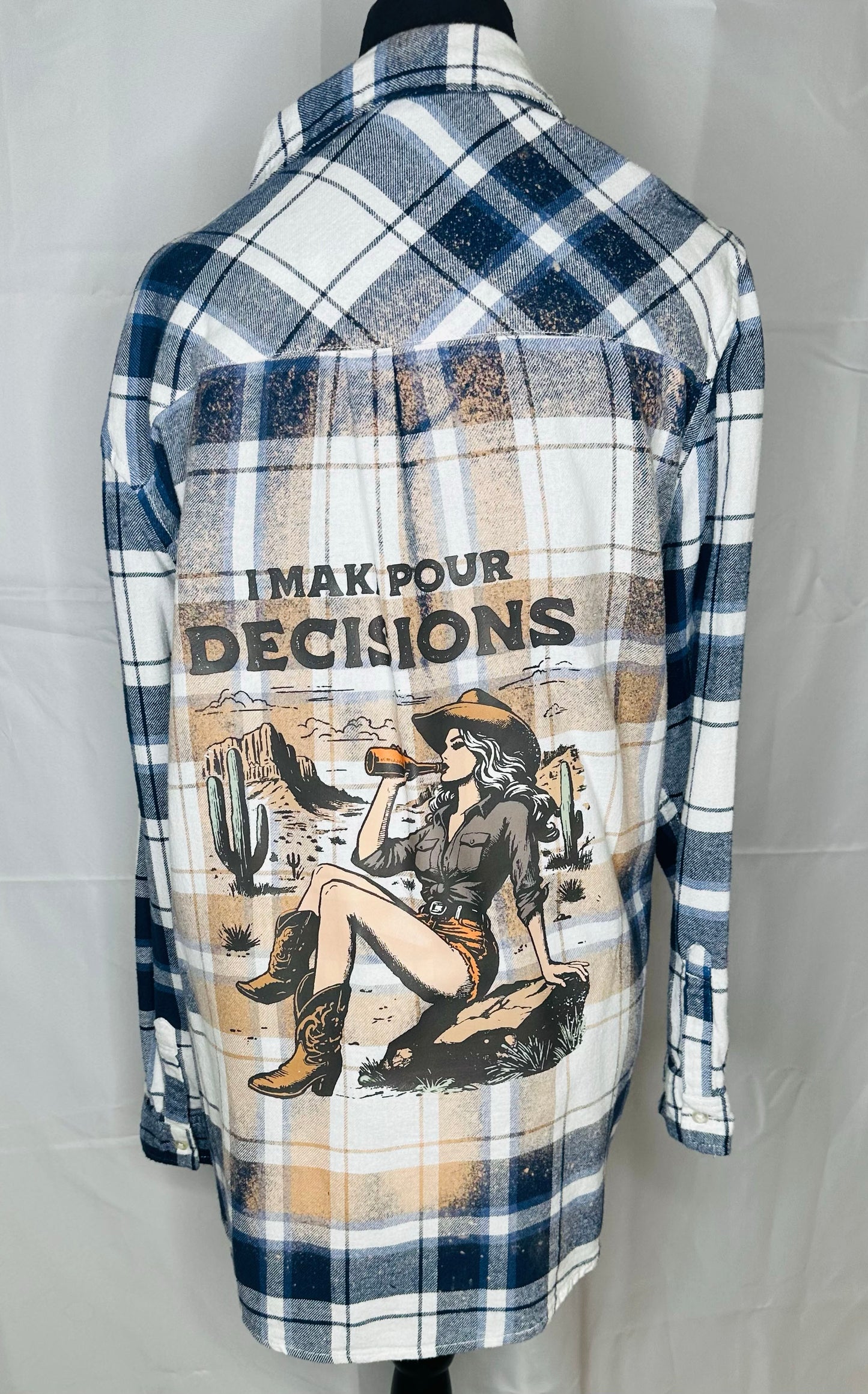 "I make pour decisions" Women's Flannel