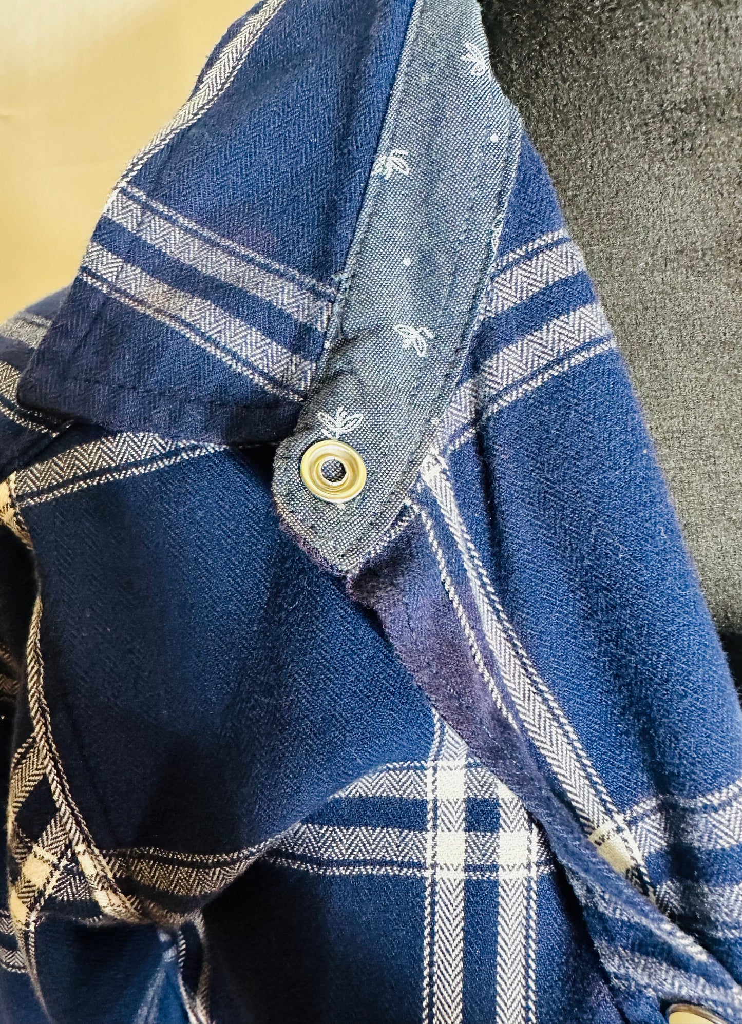 "Fueled by Coffee & Country Music" Fringed Women's Flannel