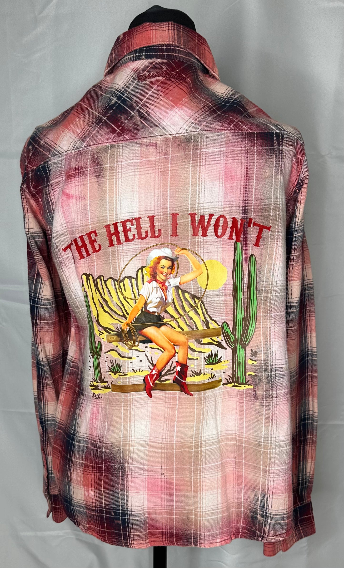 "The hell I won't" Women's Flannel