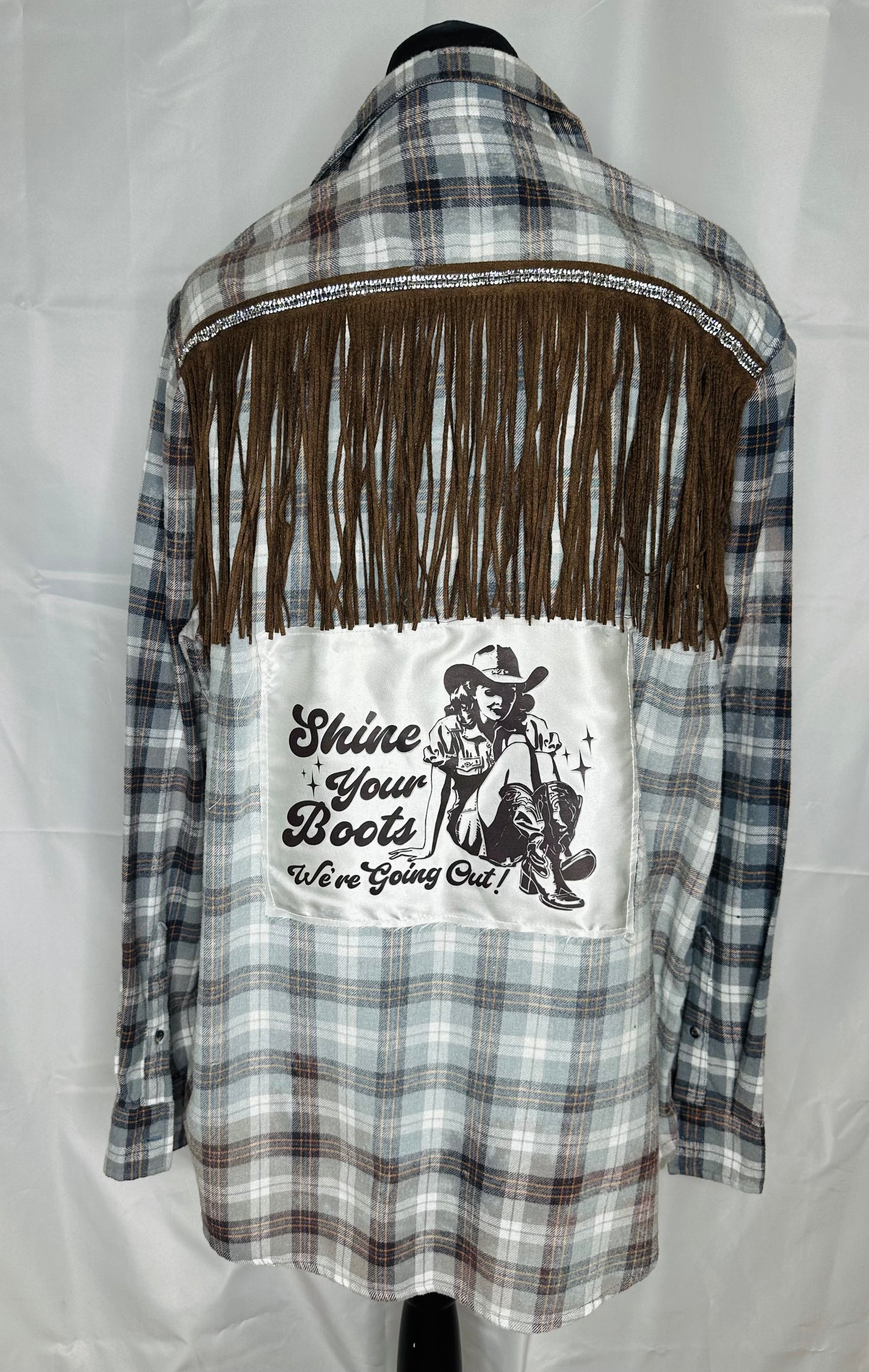 "Shine your Boots'" Women's Flannel