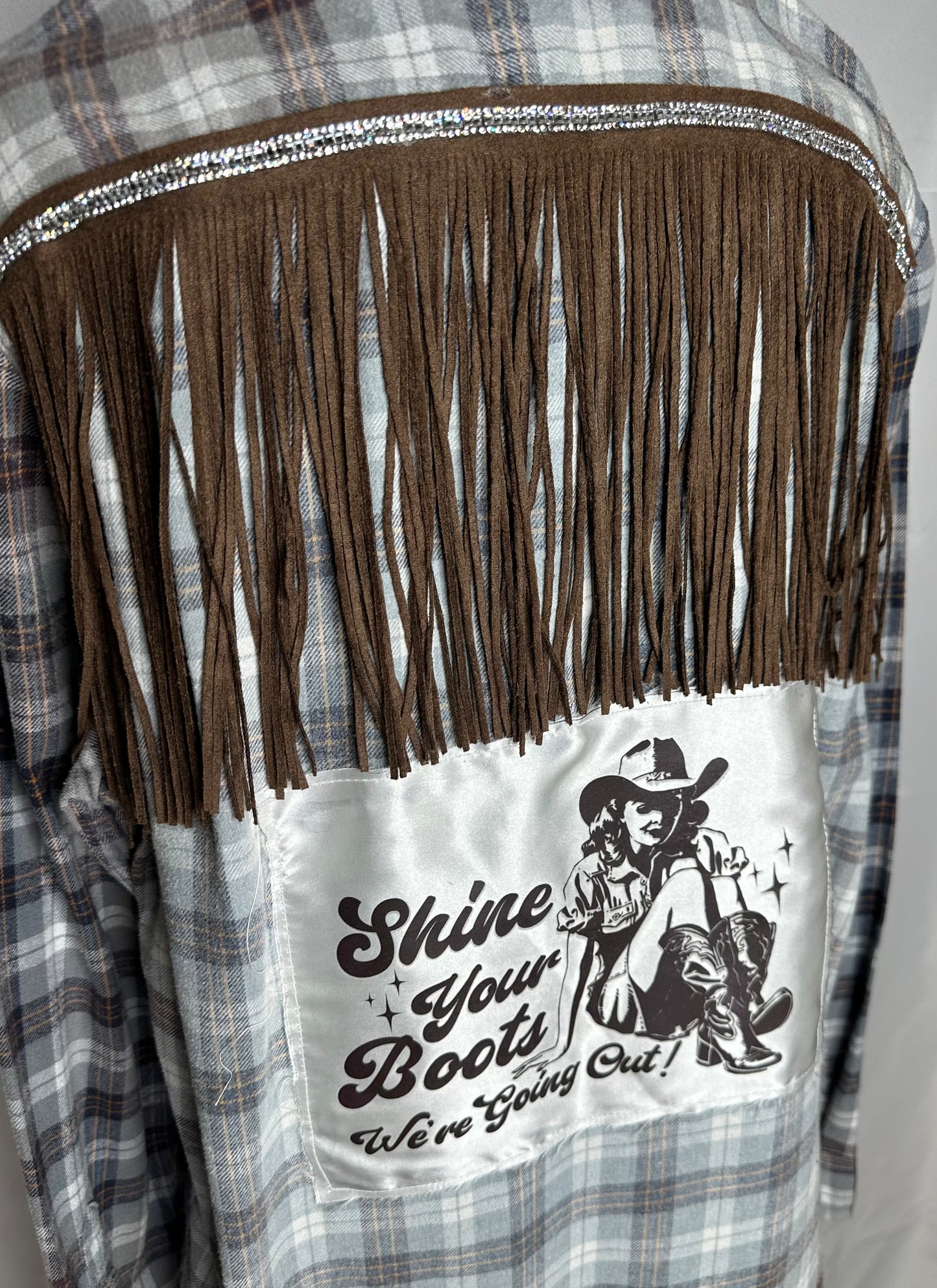 "Shine your Boots'" Women's Flannel